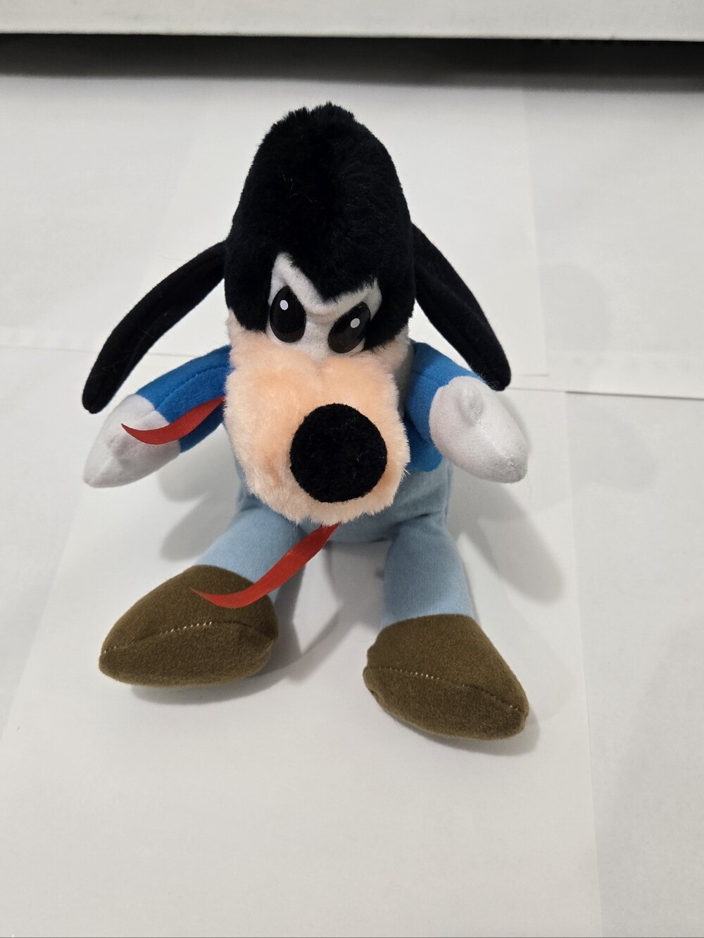 Vintage 7" Goofy Walt Disney Mickey's Christmas Carol 1984 Plush Character Blue